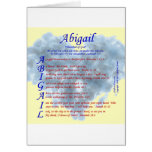 Abigail Acrostic Cards