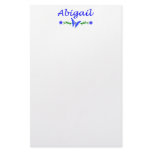 Abigail (Blue Butterfly) Stationery Paper