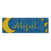 Abigail Celestial Bookmark Business Card Template