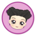 Abigail Chibi Girl Stickers