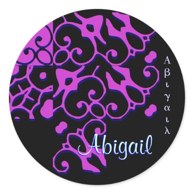 Abigail Designer Name Sticker by DesignerName