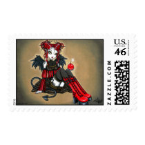 "Abigail" Gothic Cherry Bomb Devil Fae Postage