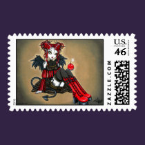 "Abigail" Gothic Cherry Bomb Devil Fae Postage postage
