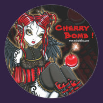 "Abigail" Gothic Cherrybomb Angel Stickers stickers