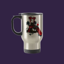 "Abigail" Gothic Cherrybomb Devil Fae Travel Mug mugs