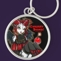 "Abigail" Gothic Cherrybomb Devil Fairy Keychain
