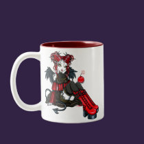 "Abigail" Gothic Cherrybomb Devil Fairy Mug