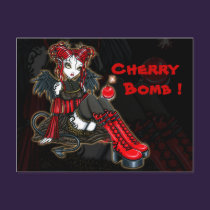 "Abigail" Gothic Fairy Cherrybomb Angel Postcard postcards