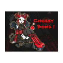 "Abigail" Gothic Fairy Cherrybomb Angel Postcard