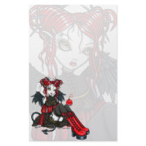 "Abigail" Gothic Fairy Cherrybomb Angel Stationery