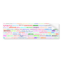 Abigail Text Design II Bumper Sticker bumper stickers by SjStevenson Abigail Text Design II Bumper Sticker bumper stickers
