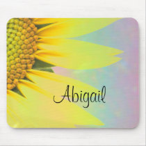 Abigal rainbow sunflower mouse mat