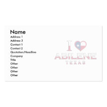 Abilene, Texas Business Card Template