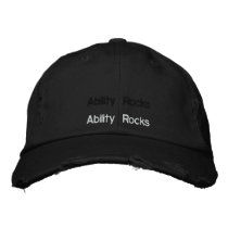 Ability Rocks Embroidered Cap Embroidered Baseball Cap