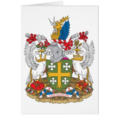 Abingdon Coat of Arms Greeting Card by FlagTshirts