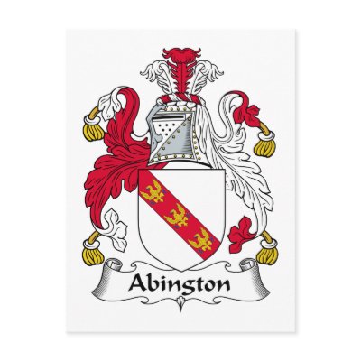 Abington Family Crest Post Card by coatsofarms
