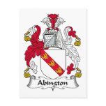 Abington Family Crest Post Card