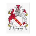 Abington Family Crest postcards