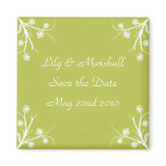 Abloom in Olive Save The Date Magnets