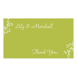 Abloom in Olive Thank You Card profilecard