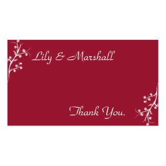 Abloom in Wine Thank You Card profilecard