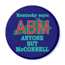ABM: Anyone But McConnell for Kentucky Refrigerator Magnet