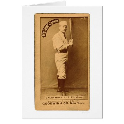 Abner Dalrymple Baseball 1887 Greeting Card by lc_baseball