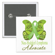 Abogado - linfoma de Non-Hodgkins de la mariposa Pin