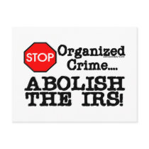 Abolish the IRS! Post Card