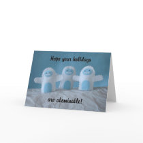 Abominable Holidays Card