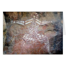 aboriginal art greeting card