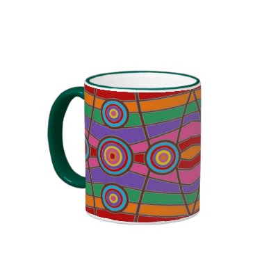 Aboriginal Art Coffee Mugs by sekodesigns