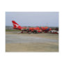Aboriginal art, Quantas 747, Kingsford Smith Airpo Post Card