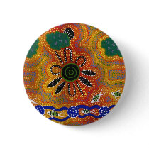 Aboriginal Artwork Pinback Button