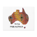 Aboriginal artwork postcard