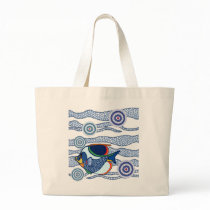Aboriginal Dot Art Fish-01 Canvas Bags