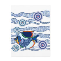 Aboriginal Dot Art Fish-01 Postcards