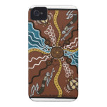 Aboriginal Dot Art Iphone Cases iPhone 4 Case