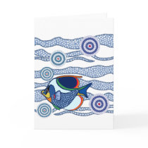 Aboriginal Fish Greetings cards by ArtbyJean Aboriginal Fish Greetings cards