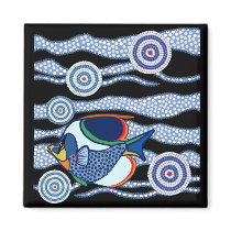 Aboriginal Fish Refrigerator Magnets