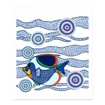 Aboriginal Fish Poster posters by ArtbyJean Aboriginal Fish Poster posters