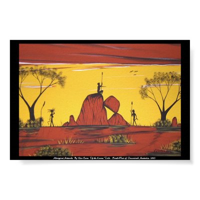 Aboriginal Landscape painting By Glen Evans Poster by kooma123