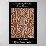 Aboriginal Poster, Print of SAND GOANNA