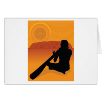 Aboriginal Silhouette Greeting Card