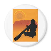 Aboriginal Silhouette magnets