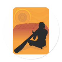 Aboriginal Silhouette stickers by mariabellimages Aboriginal Silhouette stickers