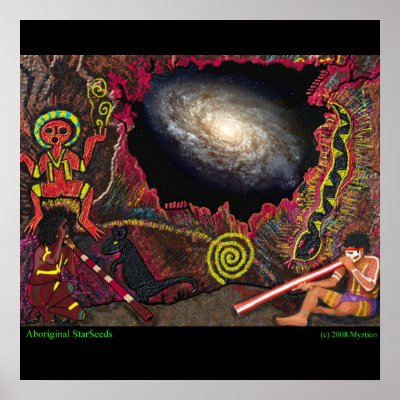 Aboriginal StarSeeds Poster by LucidShaman