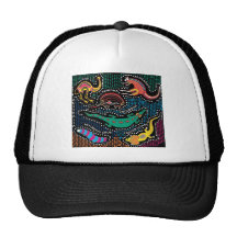 Aboriginal style trucker hat