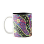 aboriginal sunrise coffee mugs