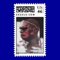 Aboriginal Warrior stamps